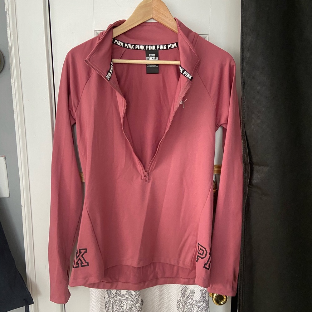 VS Pink Half Zip Athletic Top